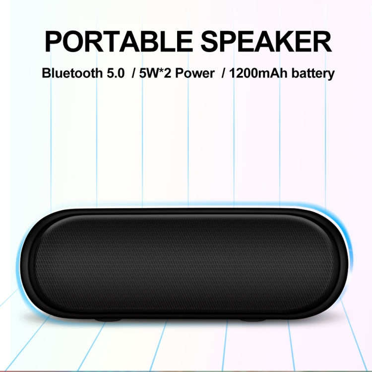 NBY 4070 Portable Bluetooth Speaker 3D Stereo Sound Surround Speakers, Support FM, TF, AUX, U-disk(Black) - Desktop Speaker by NBY | Online Shopping UK | buy2fix