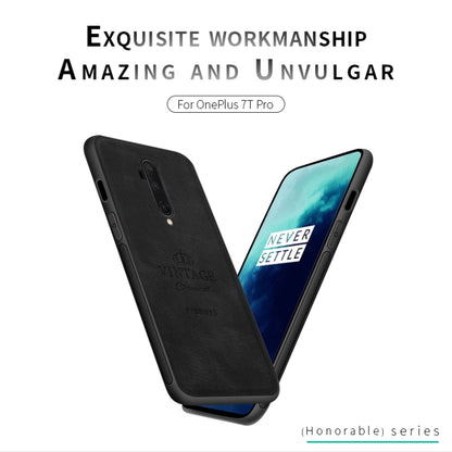 For Oneplus7T Pro PINWUYO Zun Series PC + TPU + Skin Waterproof And Anti-fall All-inclusive Protective Shell(Brown) - OnePlus Cases by PINWUYO | Online Shopping UK | buy2fix