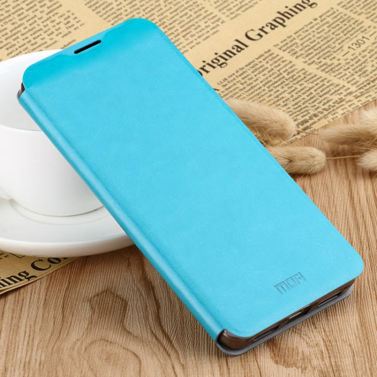 For Xiaomi Mi 10 Pro MOFI Rui Series Classical Leather Embedded Steel Plate All-inclusive Horizontal Flip PU Leather Case(Blue) - Xiaomi Cases by MOFI | Online Shopping UK | buy2fix