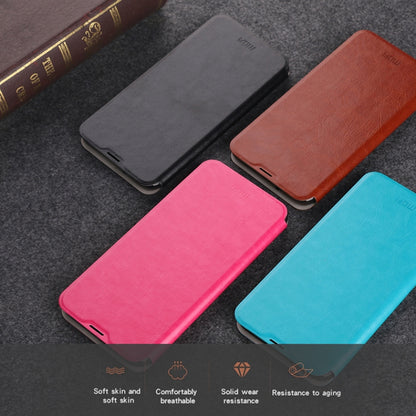 For Xiaomi Mi 10 Pro MOFI Rui Series Classical Leather Embedded Steel Plate All-inclusive Horizontal Flip PU Leather Case(Blue) - Xiaomi Cases by MOFI | Online Shopping UK | buy2fix