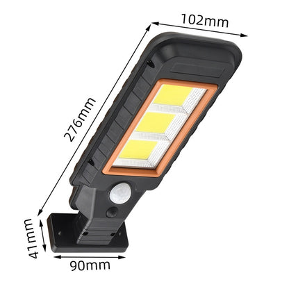 120 COB Solar Lamp Body Induction Wall Lamp LED Outdoor Waterproof Lighting Street Lamp(Orange Edge) - Solar Lights by buy2fix | Online Shopping UK | buy2fix