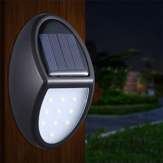 10 LEDs SMD 2835 Solar Powered IP65 Waterproof Outdoor Courtyard LED Wall Light - Solar Lights by buy2fix | Online Shopping UK | buy2fix