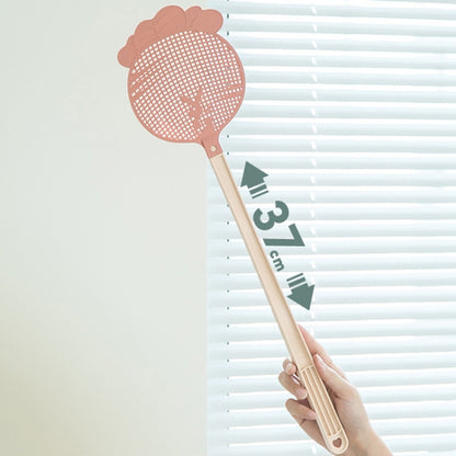 Summer Plastic Fly Swatter Flycatcher, Style:Cherry Blossoms Pattern(Blue) - Fly Swatter by buy2fix | Online Shopping UK | buy2fix