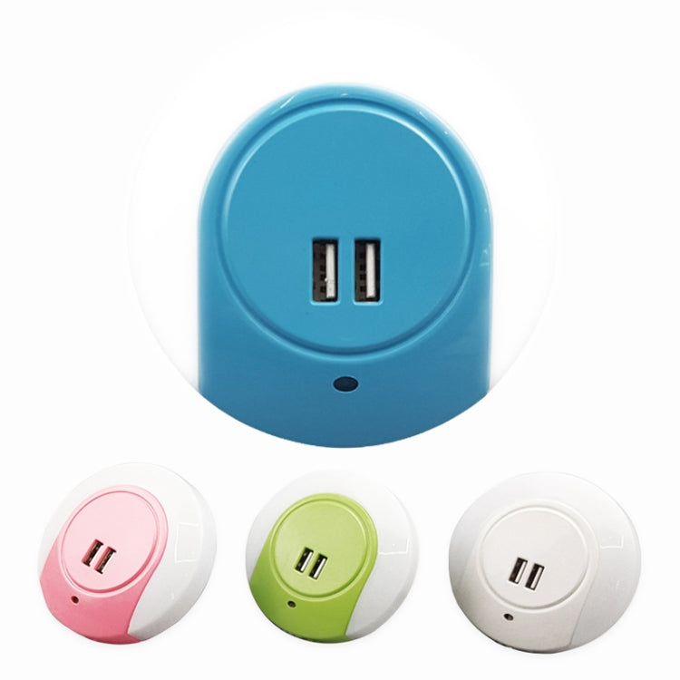 A78B LED Night Light With USB Port Intelligent Light Control Sensor Light, Plug:AU Plug(White) - Sensor LED Lights by buy2fix | Online Shopping UK | buy2fix