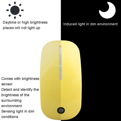 A66 Mouse Type LED Intelligent Light Control Night Light, Plug:US Plug(White) - Sensor LED Lights by buy2fix | Online Shopping UK | buy2fix