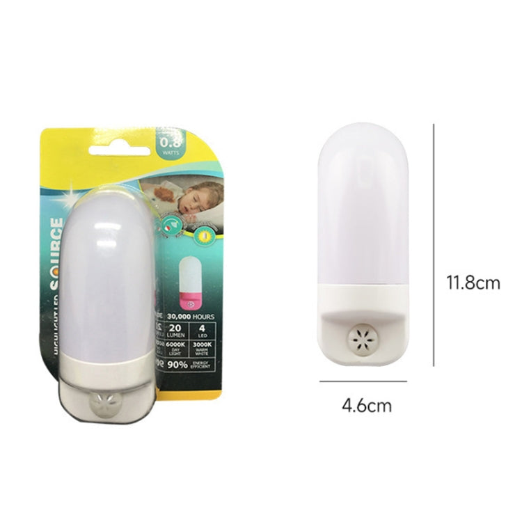 A88 Intelligent Light Sensing LED Bedside Lamp Corridor Aisle Night Light, Plug:EU Plug(Whiite) - Sensor LED Lights by buy2fix | Online Shopping UK | buy2fix