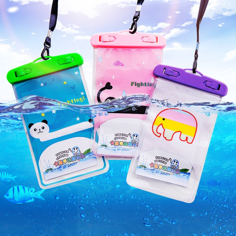 10 PCS Large Outdoor Photo Transparent Waterproof Cartoon Mobile Phone Bag, Style:Dolphin - Waterproof Bag by buy2fix | Online Shopping UK | buy2fix