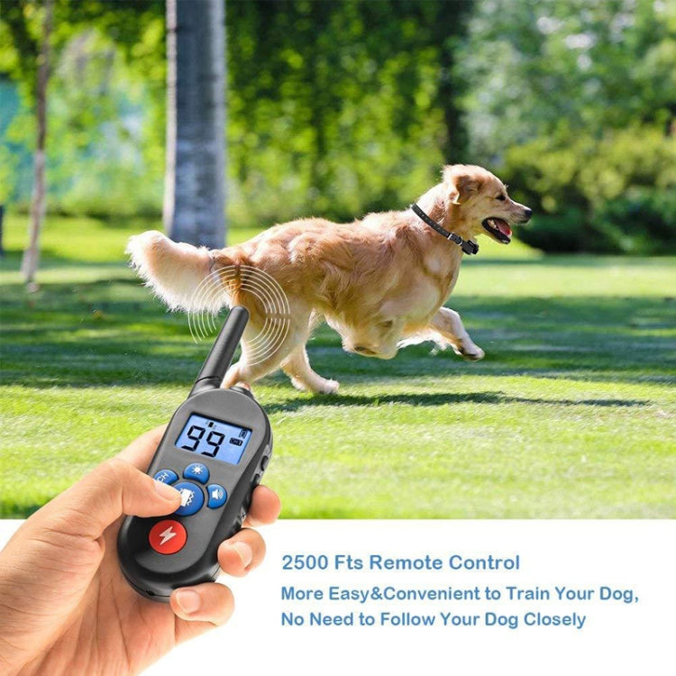 800m Remote Control Electric Shock Bark Stopper Vibration Warning Pet Supplies Electronic Waterproof Collar Dog Training Device, Style:556-3(AU Plug) - Training Aids by buy2fix | Online Shopping UK | buy2fix