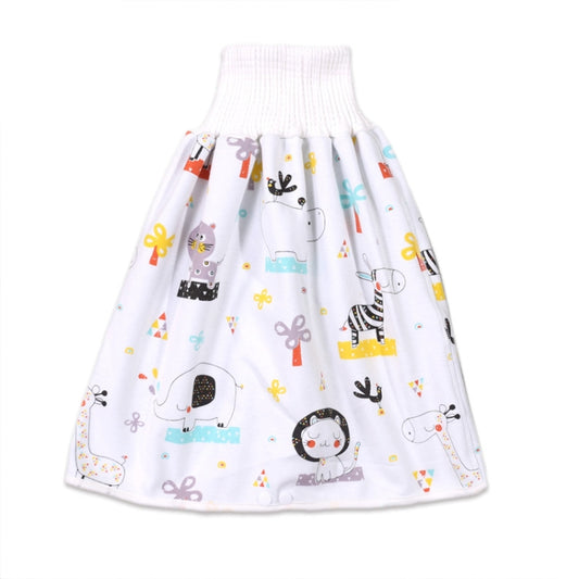 Baby Water-Proof And Leak-Proof Cloth Diapers Children Washable Cotton Cloth Bed-Wetting Skirt Pants, Colour: L(Animal Party) - Baby Care by buy2fix | Online Shopping UK | buy2fix