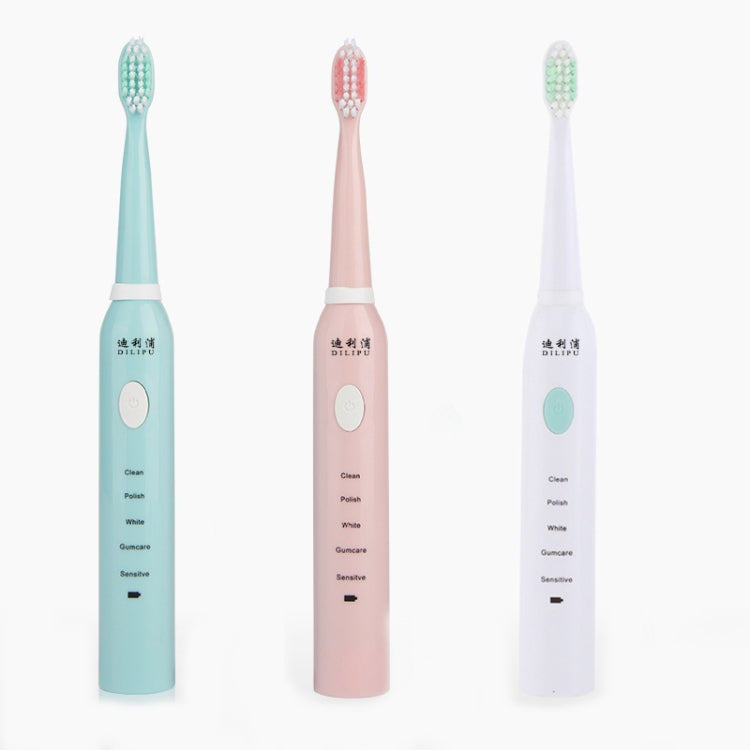 DELIPU Electric Toothbrush Rechargeable Sonic 5-Speed Adjustment Children Adult Household Waterproof Soft Hair Whitening Toothbrush USB Charging Cable (White) - Toothbrushes by buy2fix | Online Shopping UK | buy2fix