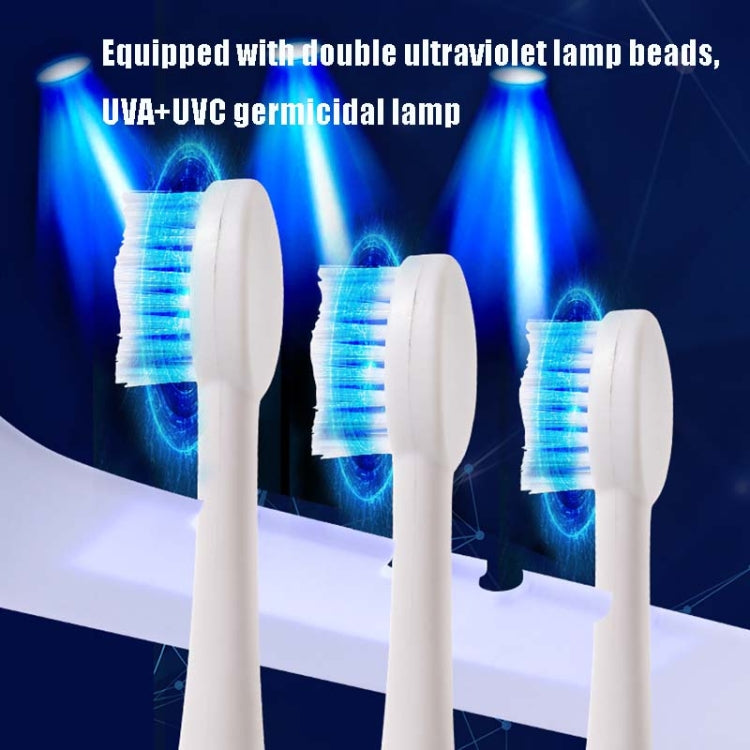 Smart UV Toothbrush Sterilizer Punch-Free Sterilization Wall Mounted Toothbrush Holder Set, Specification: Ordinary(Platinum) - Toothbrush Sanitizer by buy2fix | Online Shopping UK | buy2fix