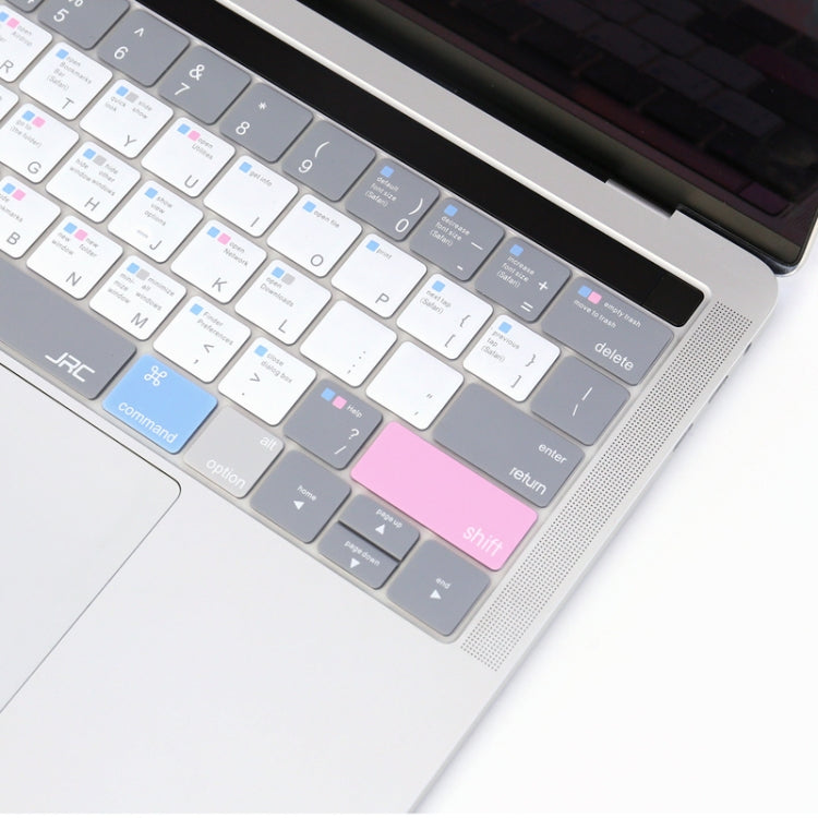 JRC English Version Colored Silicone Laptop Keyboard Protective Film For MacBook Pro 15.4 inch A1707 & A1990 (with Touch Bar)(Soothing Color) - Keyboard Protector by JRC | Online Shopping UK | buy2fix