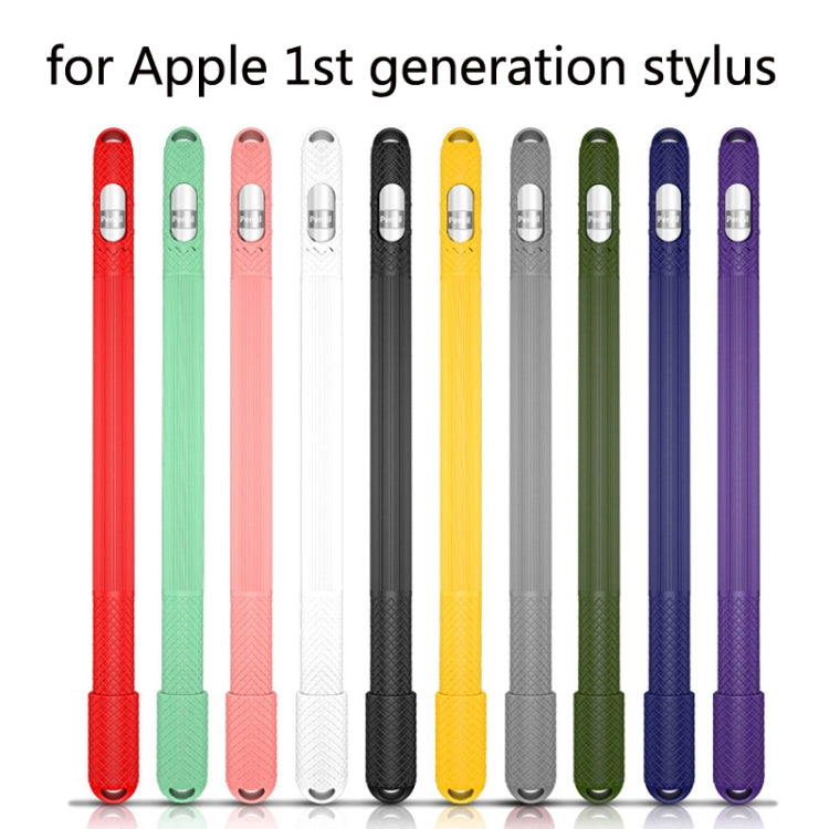 5 PCS Stylus Silicone Protective Case For Apple Pencil 1(Black) - Pencil Accessories by buy2fix | Online Shopping UK | buy2fix