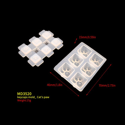 DIY Keycap Silicone Mold OEM Mechanical Keyboard Silicone Mold, Style: MD3520 - Arts & Crafts by buy2fix | Online Shopping UK | buy2fix