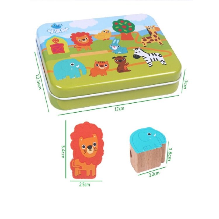 Wooden Toys Baby DIY Toy Cartoon Fruit Animal Stringing Threading Wooden Beads Toy(Vegetable and Fruit) - Early Education Toys by buy2fix | Online Shopping UK | buy2fix