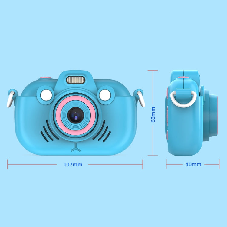 DC502 2.4-Inch 16X Zoom 2.7K Video Recording Children Digital Camera, Color: Blue + 32G(US Plug) - Children Cameras by buy2fix | Online Shopping UK | buy2fix