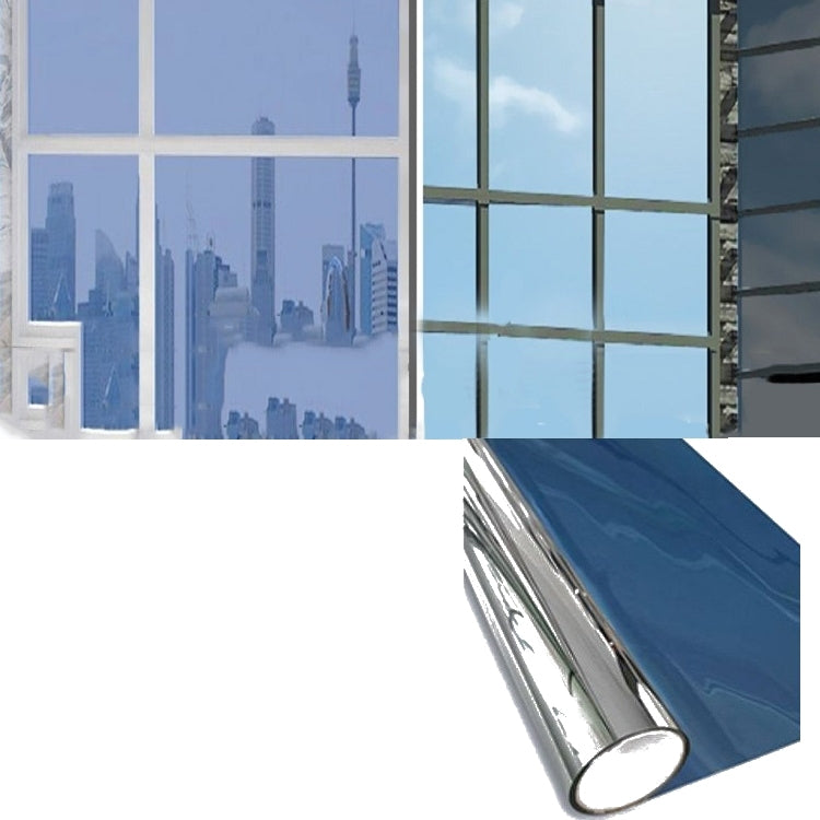 5 PCS Sunscreen Shading Film One-way Perspective Anti-peeping Glass Sticker, Specification: 40x100cm(Light Blue Single Permeable) - Door & Window Films by buy2fix | Online Shopping UK | buy2fix