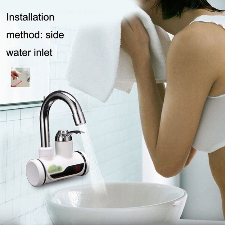 Kitchen Hot and Cold Dual-use Instant Faucets EU Plug, Style: Oblique Screen Type - Faucets & Accessories by buy2fix | Online Shopping UK | buy2fix