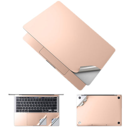 JRC Upper Cover Film + Bottom Cover Film + Full-Support Film + Touchpad Film Laptop Protective Sticker For Macbook 14Pro 2021 A2442(Gold) - Protector Sticker by JRC | Online Shopping UK | buy2fix