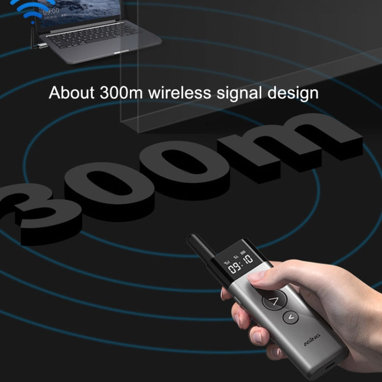 ASiNG A10 Green Light PPT Page Turning Pen Remote Control Presentation Pen, Capacity: 32G (Gray) -  by ASiNG | Online Shopping UK | buy2fix