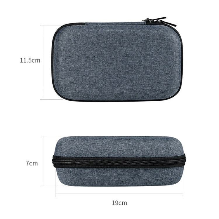 YK02SJ Headphone Hard Disk Shockproof Storage Box(Navy Blue) - Digital Storage Bag by buy2fix | Online Shopping UK | buy2fix