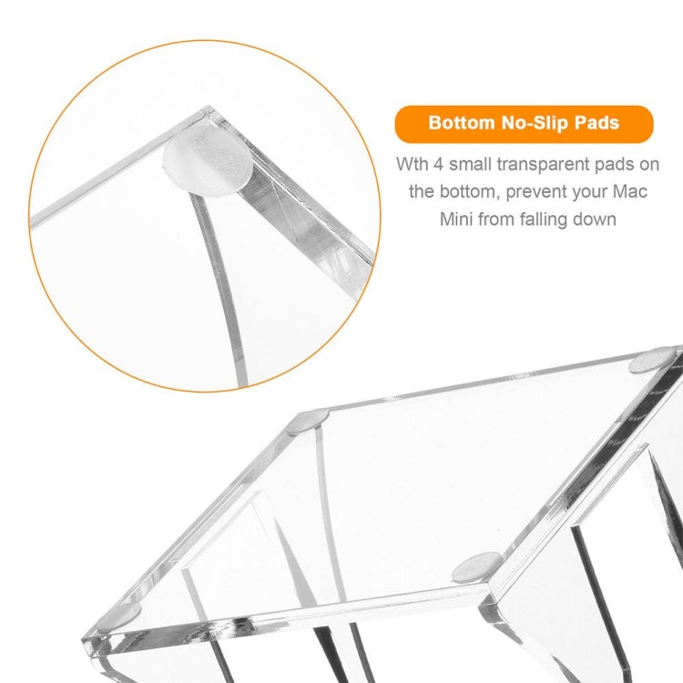 Acrylic Transparent Desktop Storage Bracket For 2010-2020 Mac Mini - MacBook Holder by buy2fix | Online Shopping UK | buy2fix