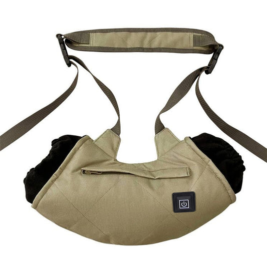 Outdoor Camping USB Heated Smart Warm Handbag(Khaki) - Others by buy2fix | Online Shopping UK | buy2fix