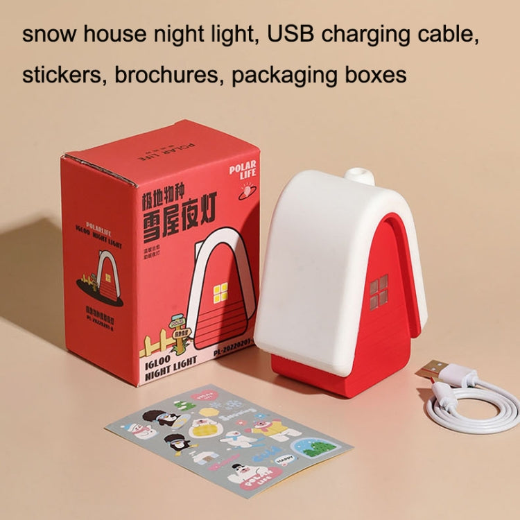 Snow House Small Night Lights Children Sleep Regularly Lights Bedside Ambiance Lamp(Green) - Night Lights by buy2fix | Online Shopping UK | buy2fix