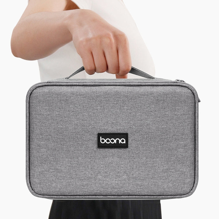 Baona Multifunctional Earphone Data Cable Digital Storage Bag, Spec: Single-Layer Box (Gray) - Digital Storage Bag by Baona | Online Shopping UK | buy2fix