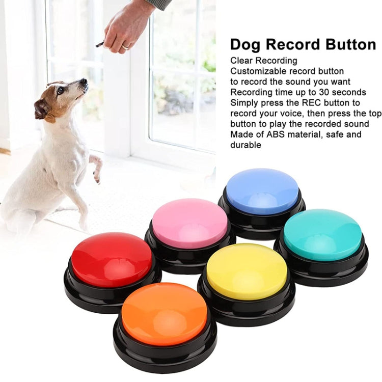 Pet Communication Button Dog Vocal Box Recording Vocalizer, Style: Recording Model(Dark Blue) - Training Aids by buy2fix | Online Shopping UK | buy2fix