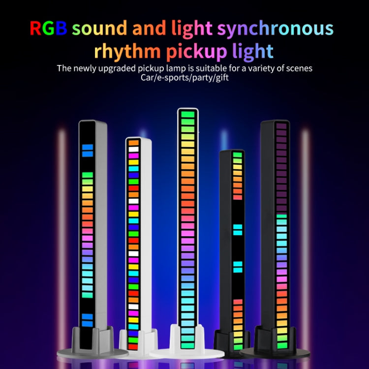 RGB Sound-controlled Rhythmic Response Lights Music Ambient LED Pick-up Lights Charging(16 Light+APP Black) - Novelty Lighting by buy2fix | Online Shopping UK | buy2fix