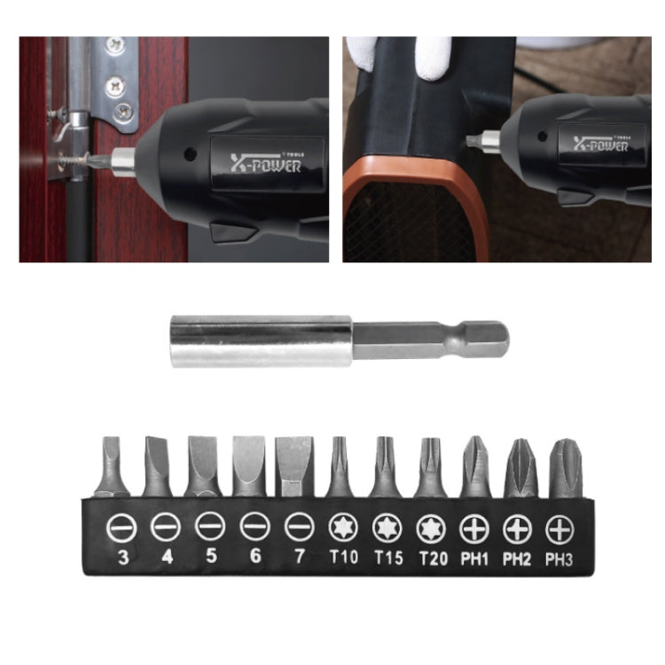 X-power Home Repair Furniture Installation Electric Screwdriver(KCS630-S12B) - Screwdriver Tools by X-power | Online Shopping UK | buy2fix