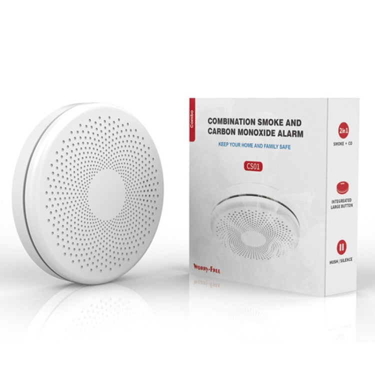 RH-WS11-W WiFi 2 In 1 Smoke Alarm Carbon Monoxide Composite Smoke Sensor - Smoke Gas Detector by buy2fix | Online Shopping UK | buy2fix