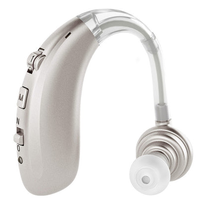 USB Charging Earhook Noise Reduction Hearing Aid Sound Amplifier(Silver) - Hearing Aids by buy2fix | Online Shopping UK | buy2fix