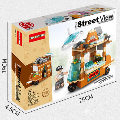 LELE BROTHER Children Assembling Mini City Street Scene Building Blocks, Style: 8613-1 Stinky Tofu Car - Building Blocks by LELE BROTHER | Online Shopping UK | buy2fix