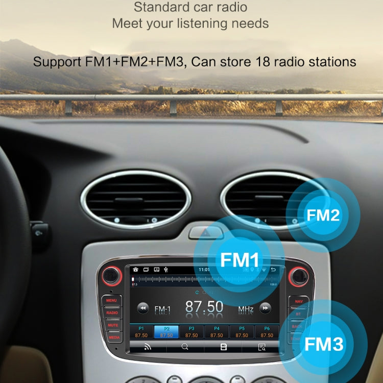 For Ford Focus 7 Inch HD Android Navigation Bluetooth RDS Radio, Size: 2+32G(Black) - Car MP3 & MP4 & MP5 by buy2fix | Online Shopping UK | buy2fix