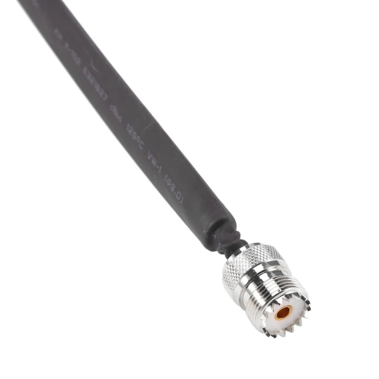 Window/Door Pass Through Flat RF Coaxial Cable UHF 50 Ohm RF Coax Pigtail Extension Cord, Length: 30cm(Male To Female) - Connectors by buy2fix | Online Shopping UK | buy2fix