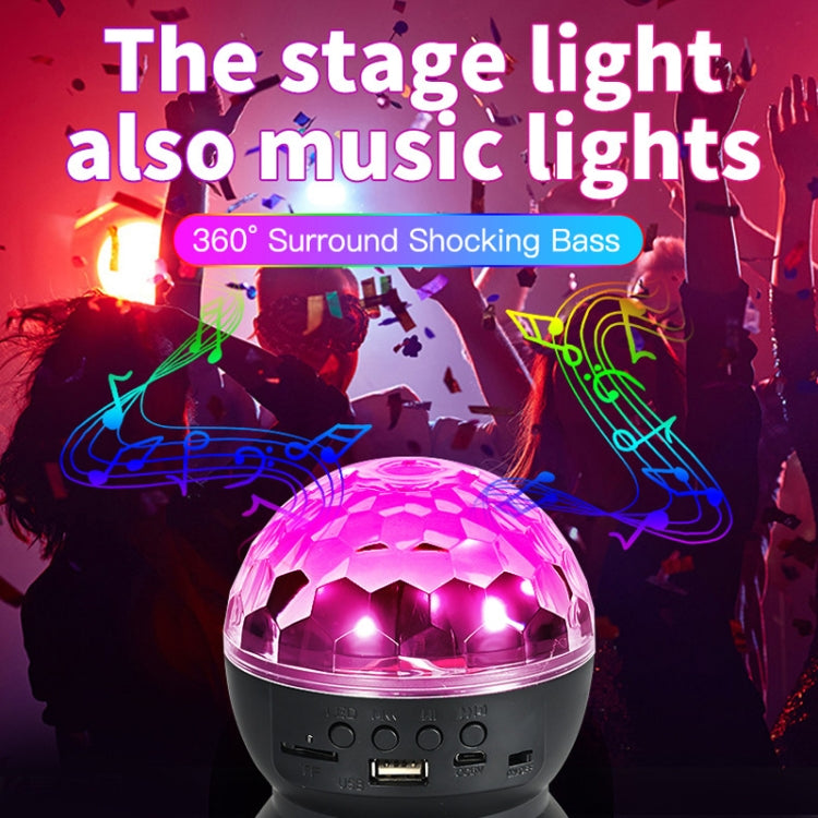 Home LED Magic Ball Lights Bounce Ambient Lamps Room Sound Lights Balls, Color: Charging Model Black(RGB Colorful 5W) - Stage Lighting by LIXINCORDA | Online Shopping UK | buy2fix