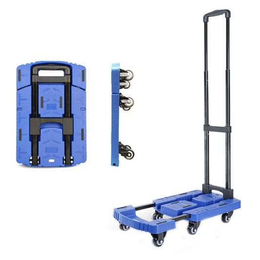 Folding Hand Trolley Portable Luggage Handling Turtle Cart(Blue) - Hand Carts by buy2fix | Online Shopping UK | buy2fix