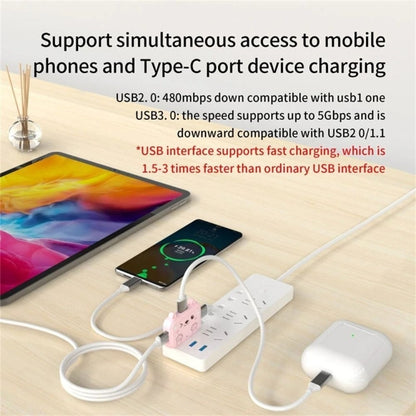 3 In 1 USB Hub For iPad / Phone Docking Station, Port: 3A USB3.0+USB2.0 x 2 White - USB 3.0 HUB by buy2fix | Online Shopping UK | buy2fix