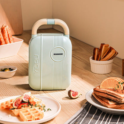 7 In 1 YIDPU Multifunctional Family Breakfast Maker Light Diet Sandwich Waffle Baker, CN Plug(Green) - Bulit-in Ovens & Accessories by YIDPU | Online Shopping UK | buy2fix