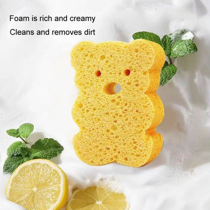 Baby Bathing Wood Pulp Sponge Cute Cartoon Soft Bath Sponge Bath Scrubber, Model: Bunny - Bath Brushes & Sponges by buy2fix | Online Shopping UK | buy2fix