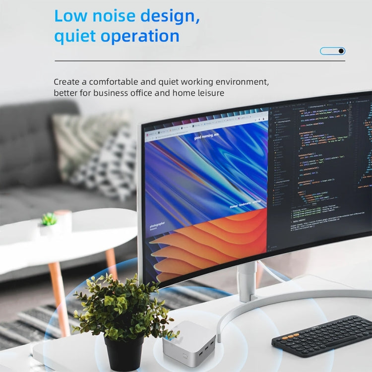 T8Plus Alder Lake-N100 4K Dual Band WIFI Bluetooth Office Game Portable Mini PC, Spec: 8G 256G EU Plug - Windows Mini PCs by buy2fix | Online Shopping UK | buy2fix