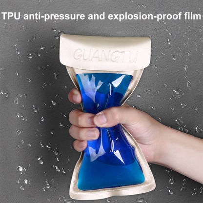 TPU Transparent Touch Screen Phone 30m Waterproof Bag Outdoor Rafting Phone Case(Silver) - Waterproof Bag by GUANGTU | Online Shopping UK | buy2fix