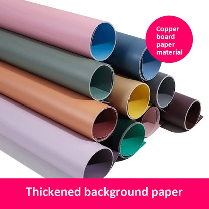 2pcs 60cm Double-Sided Background Board + 7pcs Backdrop Paper Photography Props Set, Spec: Set 2 - Solid Color by buy2fix | Online Shopping UK | buy2fix