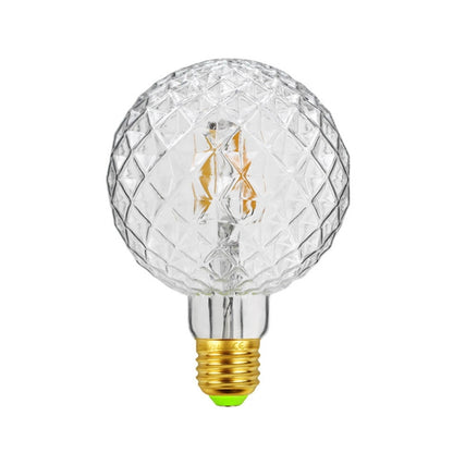 E27 Screw Port LED Vintage Light Shaped Decorative Illumination Bulb, Style: G95 Inner Pineapple Transparent(110V 4W 2700K) - LED Blubs & Tubes by buy2fix | Online Shopping UK | buy2fix