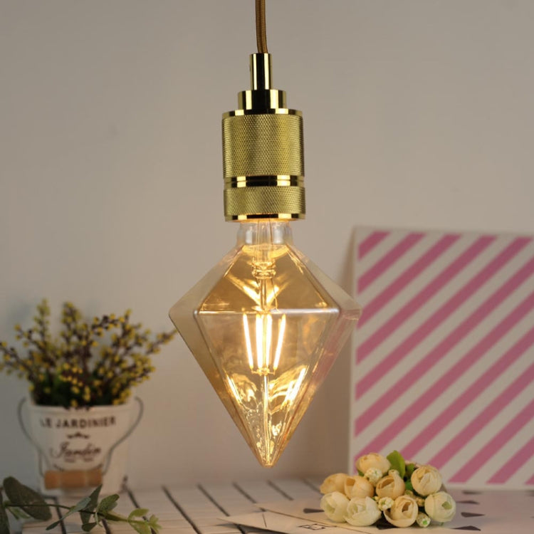 E27 Screw Port LED Vintage Light Shaped Decorative Illumination Bulb, Style: G95 Oblique Gold(110V 4W 2700K) - LED Blubs & Tubes by buy2fix | Online Shopping UK | buy2fix