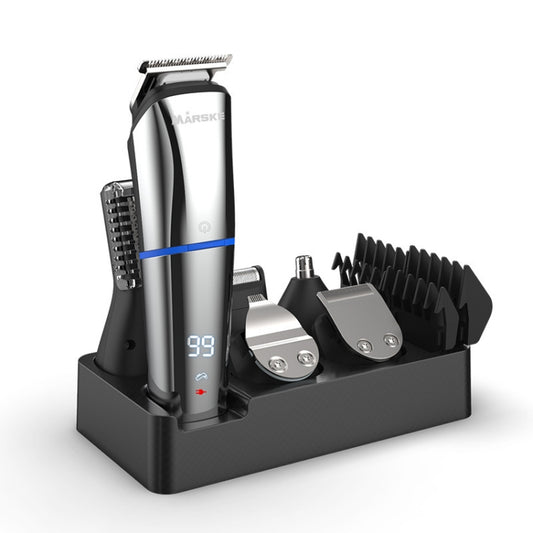 MARSKE 6 In 1 Hair Clipper Grooming Set Rechargeable Razor Carving Nose Hair Trimmer US Plug - Electric Shavers by MARSKE | Online Shopping UK | buy2fix