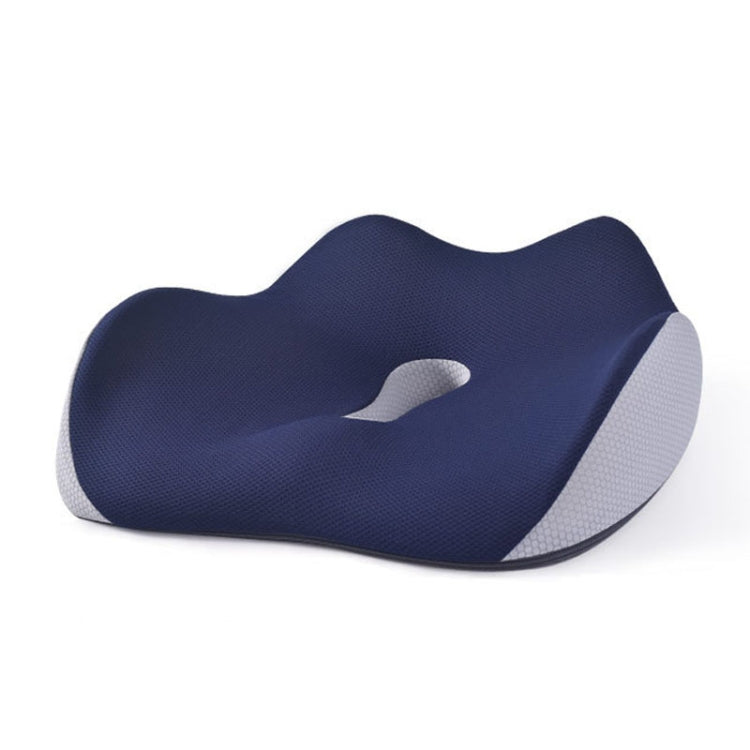 BEWALKER Slow Rebound Memory Foam Cushion Thickened Breathable Office Chair Seat Pad(Navy) - Cushions & Pillows by BEWALKER | Online Shopping UK | buy2fix