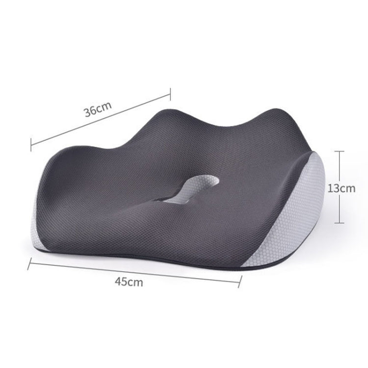 BEWALKER Slow Rebound Memory Foam Cushion Thickened Breathable Office Chair Seat Pad(Black) - Cushions & Pillows by BEWALKER | Online Shopping UK | buy2fix